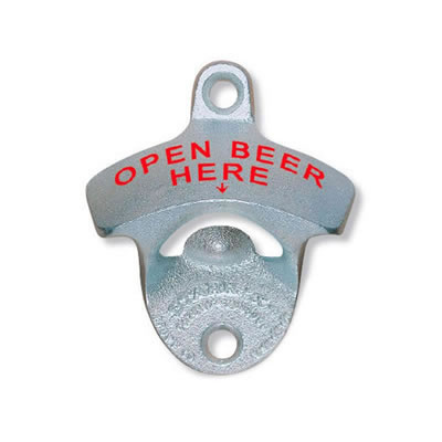 Open Bottle Here Wall Mount Bottle Opener